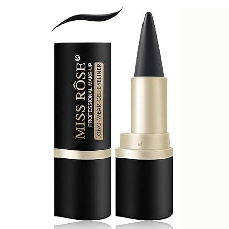 Black Gel Cream Eyeliner, Pencil Eyeliner & Kajal, Tool Smudge Proof and Waterproof Matte Quick Dry Black Eye-liner Pencil Tattoo Pen Stick Makeup for Women (PACK OF 1)