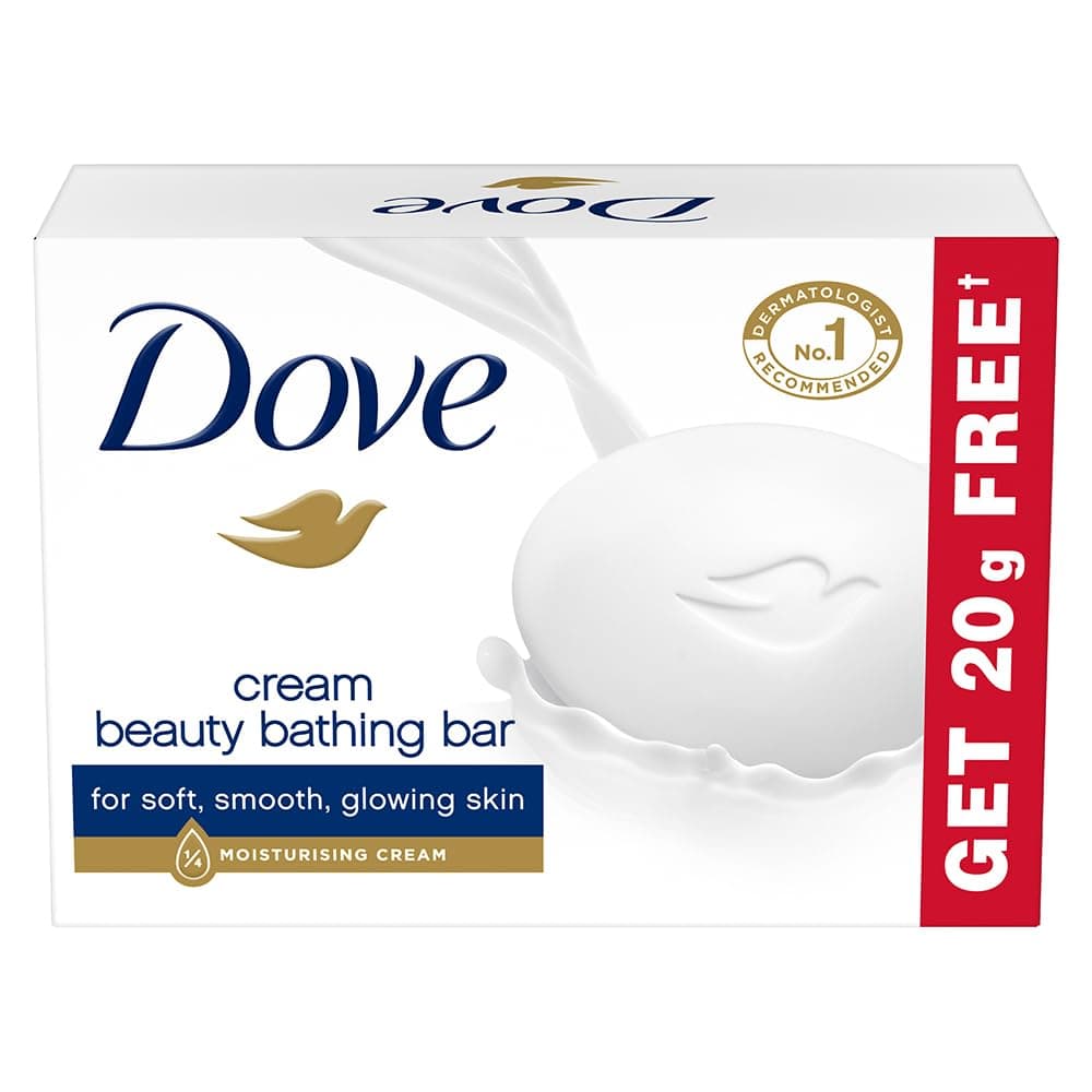 Dove Cream Beauty Bathing Bar 100g + 20g FREE