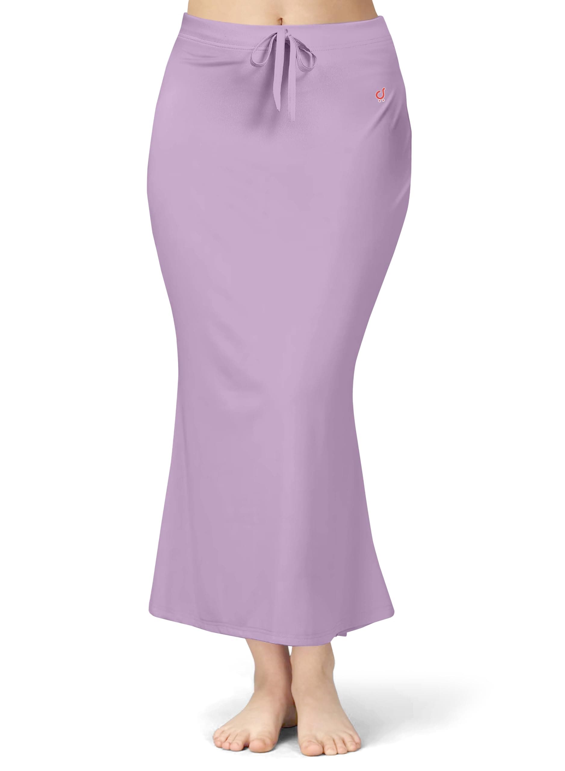 TRENDMALLS Women's Polyester Spandex Stretchable Fish Cut Saree Shapewear Petticoat for Women, Cotton Blended, Skirts for Women, Saree Shaper Pale Purple