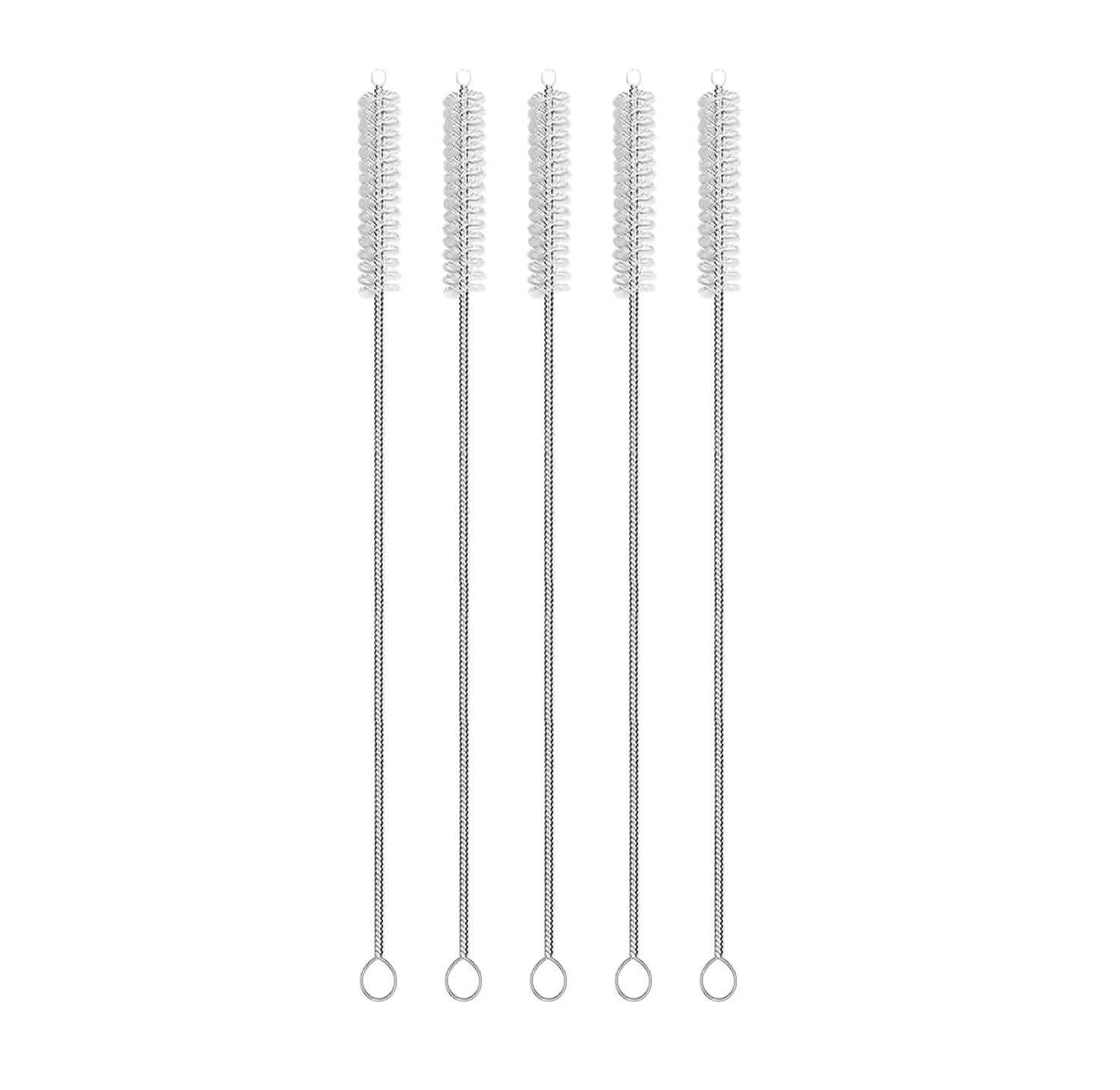 MADHYA Straw Cleaner Brush Set, 5-Piece Long Cleaning Brush for Straws on Tumbler, Water Bottle, Sippy Cup, and Pipes, Tubes or Hummingbird Feeders