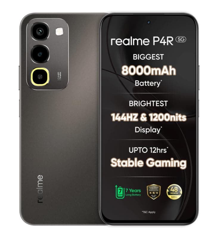 realme P4R 5G Smartphone Titanium Glare 4 GB RAM 128 GB