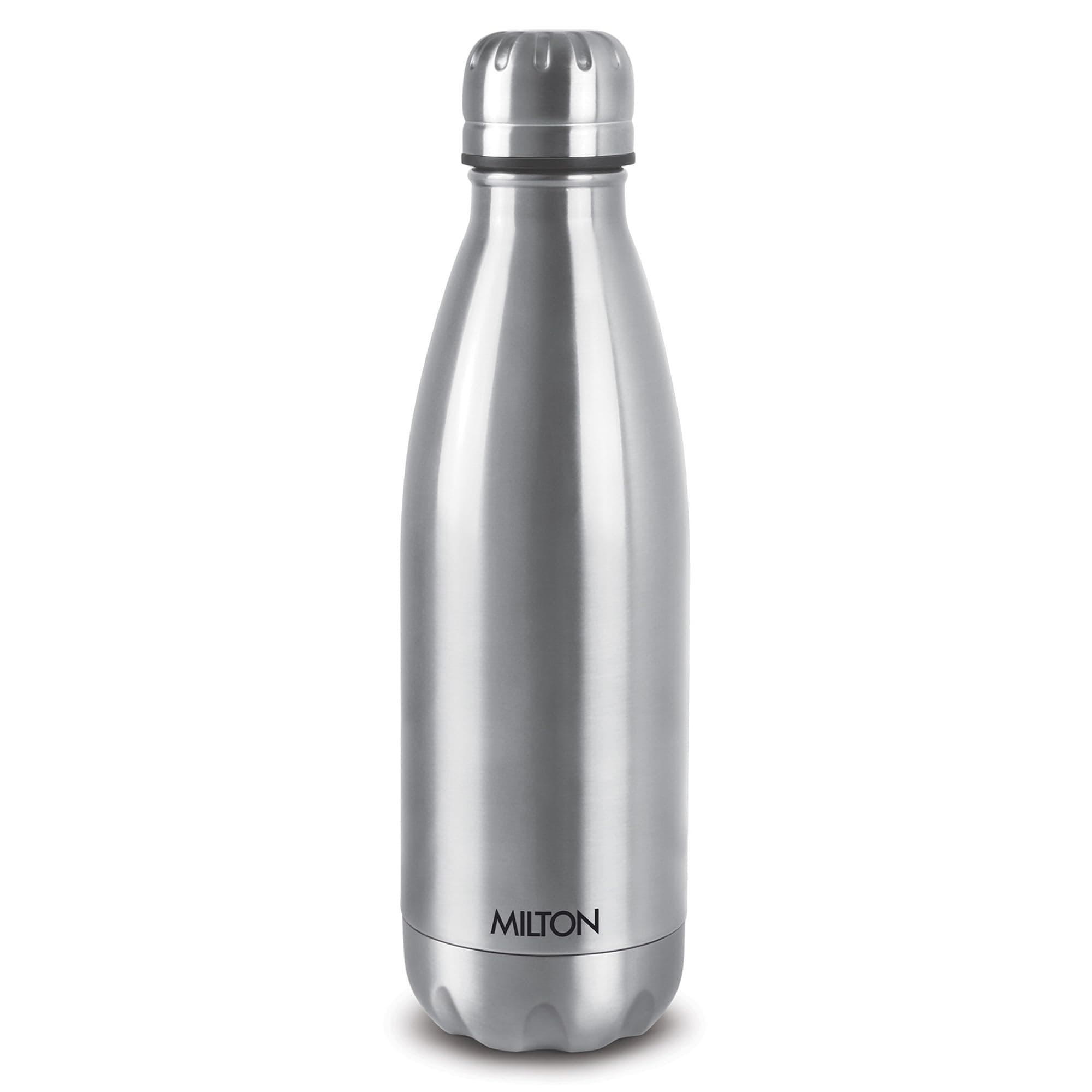 Milton Duo DLX 1000 Thermosteel 24 Hours Hot and Cold Water Bottle, 1 Litre, Silver