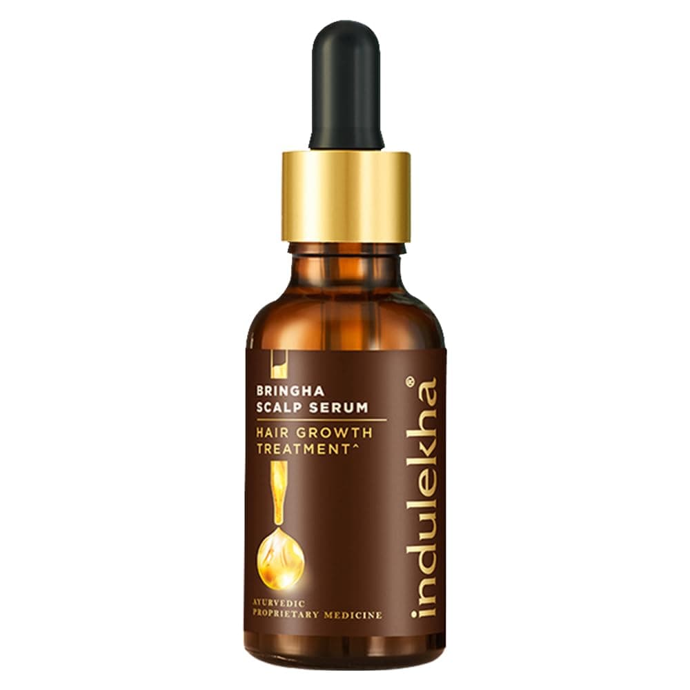 Indulekha Bringha Hair Growth Treatment Scalp Serum with Bringha, Rosemary and Amla for Hair Growth, 30 ml