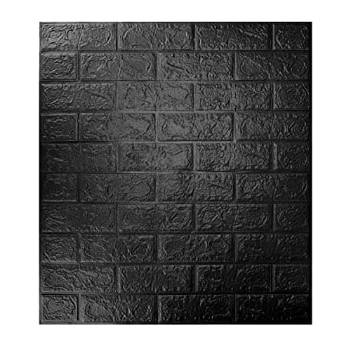 Barebeauty 3D Wall Panel Wallpaper, Self Adhesive PE Foam Brick Sticker, Waterproof Peel & Stick Wall Covering for Home, Bedroom & Living Room Decor, 70 x 77 cm (Pack of 30, 174 Sq. Ft. Approx)