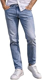 Louis Philippe Men's Slim Fit Stretch Fabric for Comfort Premium Wash Aesthetic Authentic Twill and Durable Jeans