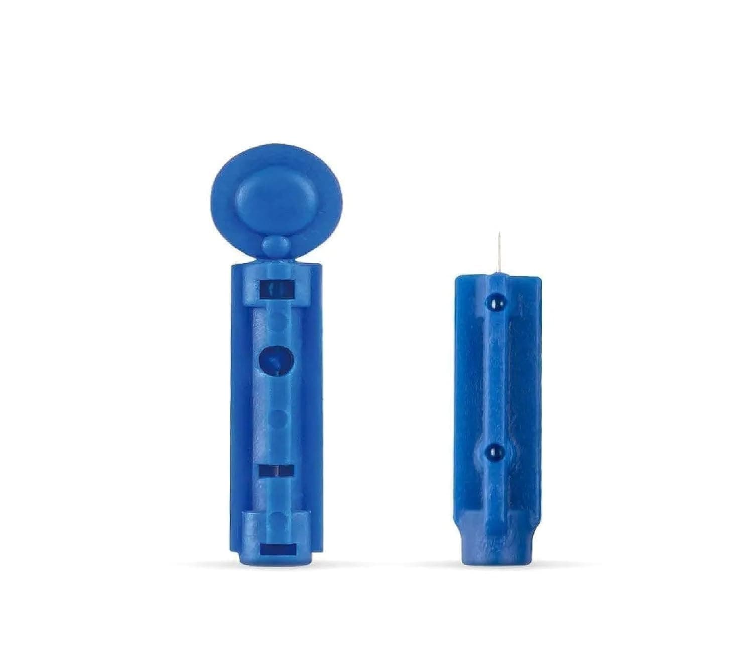 ADZECT Dr. Morepen Supported Glucometer Round Blood Lancet 100 Pcs Blue Colour