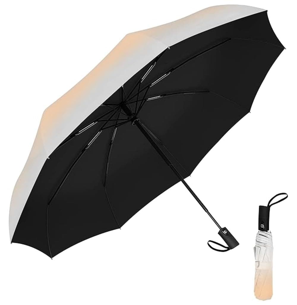 TEKCOOL Umbrella, UV Big Size Umbrella for Sun Protection Rain Windproof Strong Large 3 Fold for Men Women Kids Boys Girls Perfect & Stylish Windproof & Compact?.