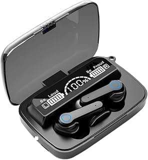M19 TWS Earbuds with LED Battery Display & Built-in Torch | 30H Playtime, Fast Charging, Bluetooth 5.1, ENC, Deep Bass, IPX7 Waterproof