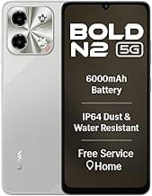 Lava Bold N2 5G (Regal Gold, 4GB RAM, 64GB Storage) | 6000 mAh Super Battery | Octacore Ultrafast Processor | Biggest 6.75 (HD+) 120Hz Display | IP64 Dust & Water Resistant | Free Service @ Home