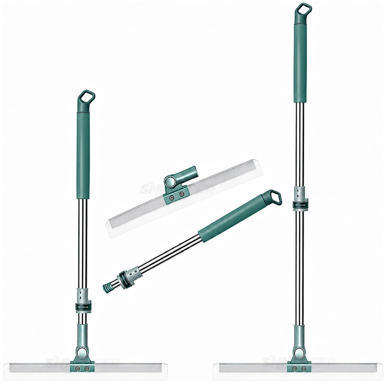 Misamo Enterprise Wiper Mop for Floor Cleaning, 50 cm, Green, Pack of 2