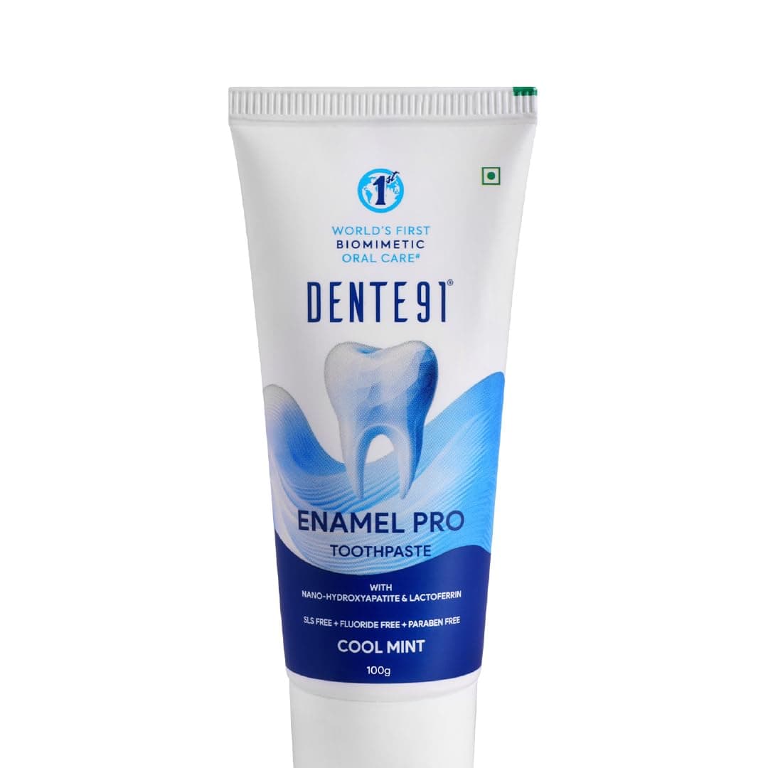Dente91 Enamel Pro Toothpaste, Daily Advanced Protection | Repairs Cavities | Fights Gum Disease | Reduces Bad Breath | Strengthens Enamel | Sensitivity Relief | Pack of 1, 1 X 100g