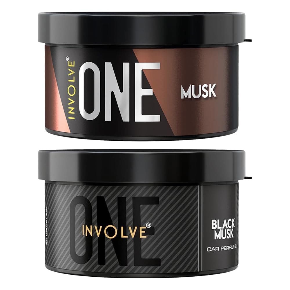 Involve One Musk & Black Musk Car Perfume Combo | Strong Fiber Car Air Freshener | Long Lasting Fragrance | Car Perfumes Luxury | Car Fresheners Long Lasting | Car Accessories 2026