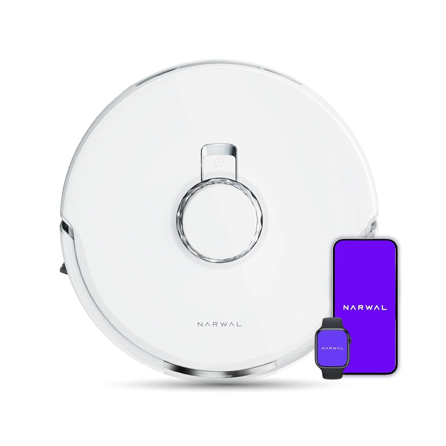 NARWAL Freo X Plus 2-in-1 Robotic Vacuum & Mopping, 7800Pa Suction, 7 Weeks Storage, Zero Tangle Brush, 5200mAh Battery, 3D Mapping, Google Home, Alexa, Siri & App Compatible, 254 Mins