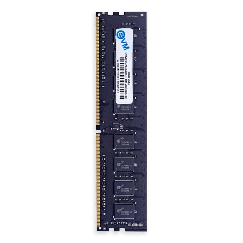 EVM 8GB DDR4 Desktop RAM 2666MHz - Update Your Desktop's Performance - CL15 Latency - Compatible with Intel, AMD, and Mac Systems - 10 Years Warranty (EVMT8G2666U88P)