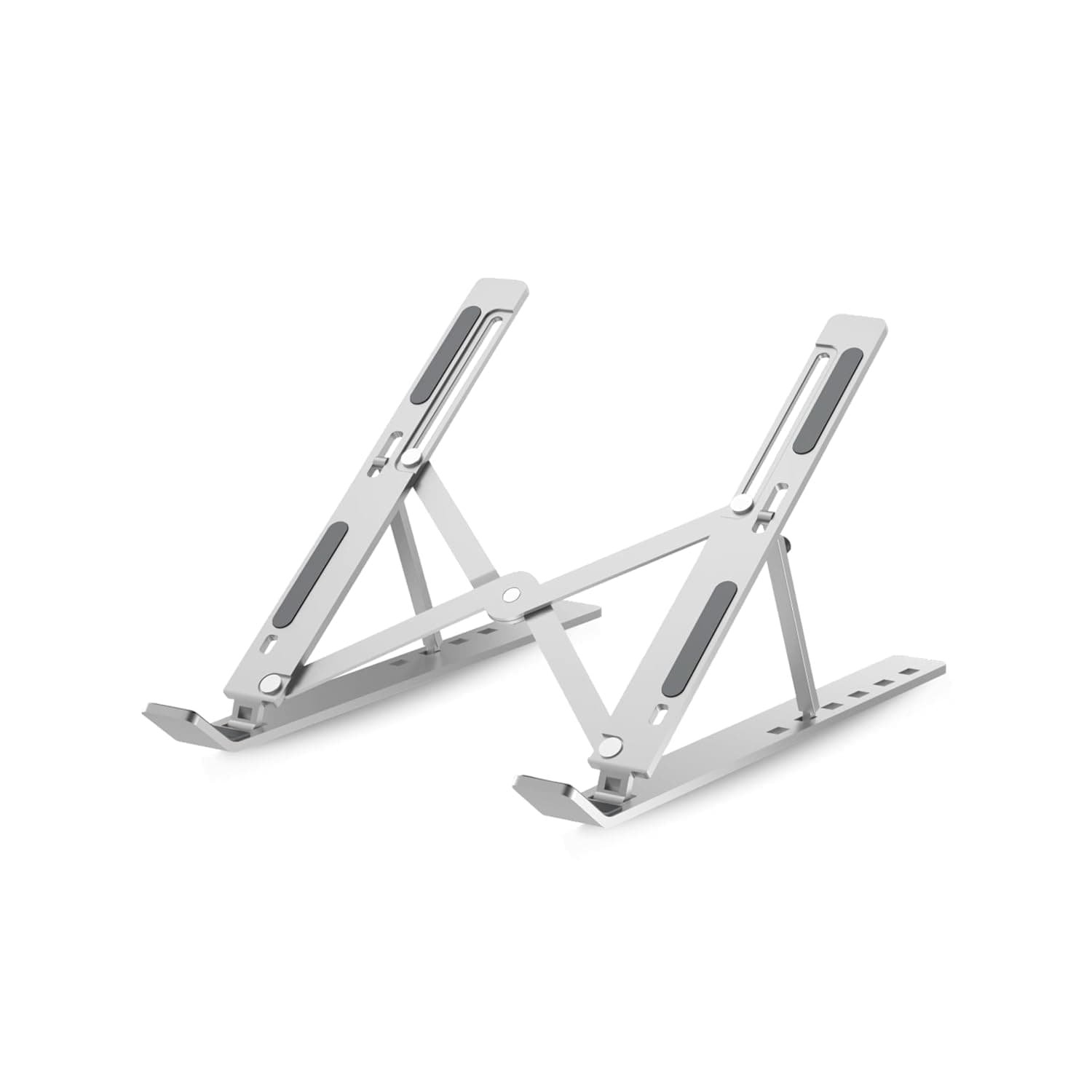 HAMERA ENTERPRISES Laptop Stand Adjustable Foldable Metal Laptop Riser Portable Notebook Stand with Multi Angle Positions Desktop Laptop Holder Stand for Desk Use