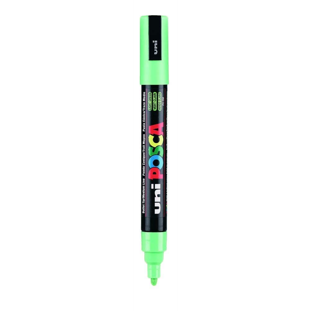 POSCA PC-5M Marker | 1.8-2.5 mm Bullet Shaped Tip (Light Green Ink)