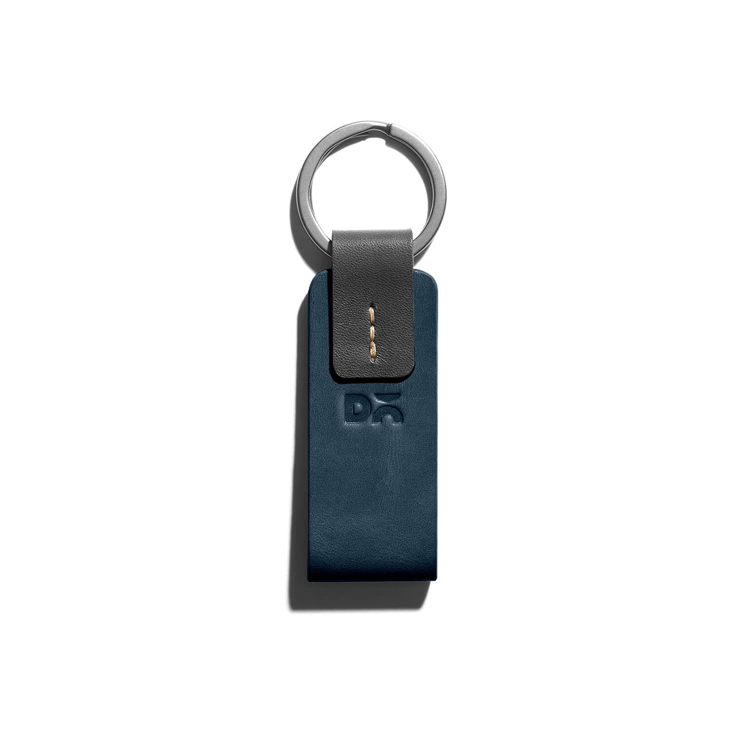 DailyObjects Hand Stitched Trooper Durable Crunch Leather Keyring (Blue)