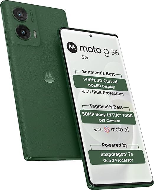 Motorola G96 (Pantone Greener Pastures, 8GB RAM, 256GB Storage)