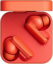 PrimeeVaultt Wireless Earbuds Bluetooth 5.3 TWS Earphones Full Touch Control Headphones Built-in Microphone Premium Sound Quality Ensure Fast Stable & Connection With Type C Charger (Light Orange)