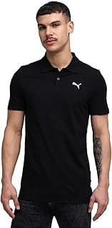PUMA Men's Solid Slim Fit Cotton Essential Polo T-Shirt for Regular wear