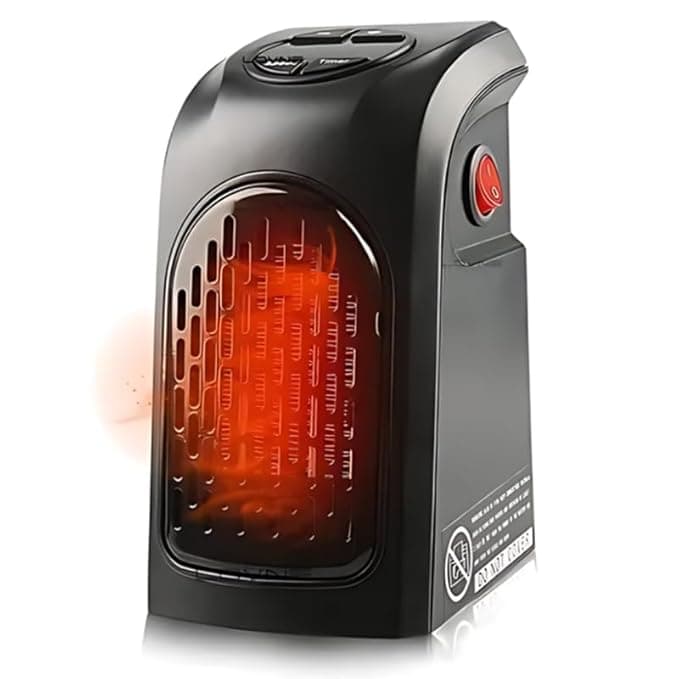 Drumstone (𝐋𝐢𝐦𝐢𝐭𝐞𝐝 𝐓𝐨𝐝𝐚𝐲) Energy-Efficient 400W Ceramic Wall Heater, Adjustable Thermostat Smart Timer Function, Safe Cool-Touch & Fast Room Heating Heater 𝟏𝟓 𝐘𝐞𝐚𝐫𝐬 𝐖𝐚𝐫𝐫𝐚𝐧𝐭𝐲