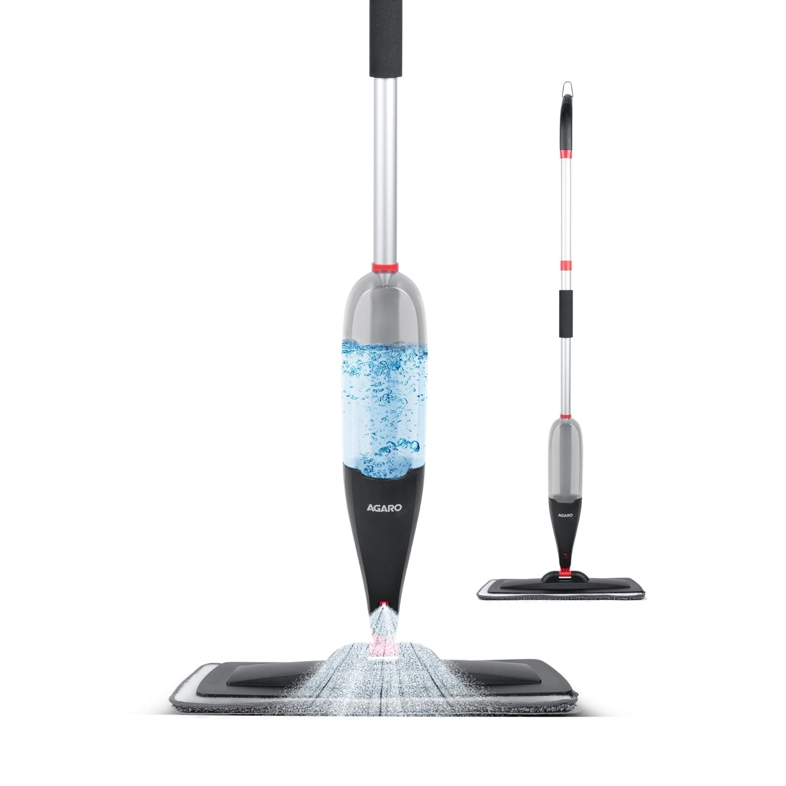 AGARO Delite Spray Mop for Dry and Wet Floor Cleaning with Washable Microfiber Pad - with 800ml Refillable Bottle for Wooden Floor, Hardwood, Marble, Laminate, Ceramic Tiles, and for Dust Cleaning