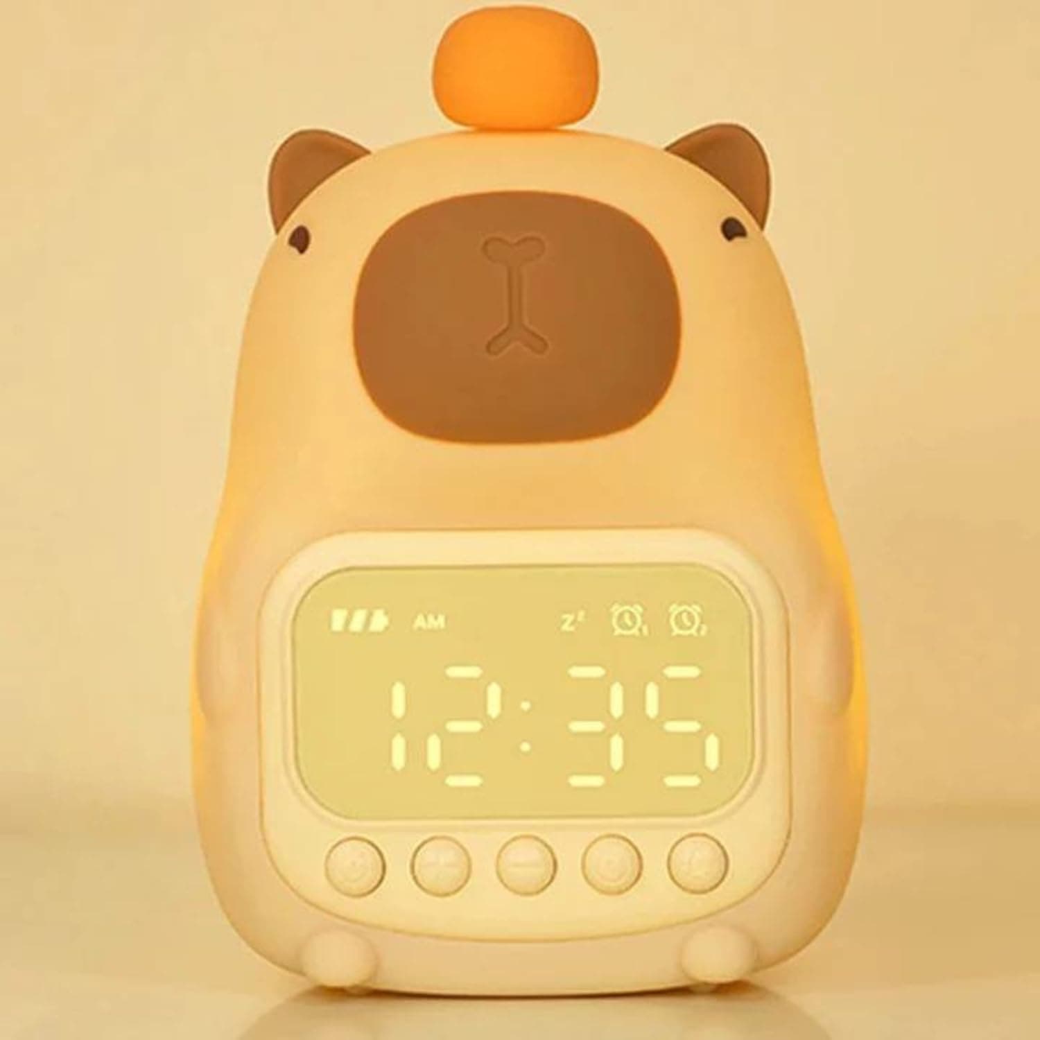 One94Store Bear Shape Digital Alarm Clock with LED Display & Night Light | Snooze, Timer, Temperature | Kids Bedside Clock for Bedroom & Home Décor