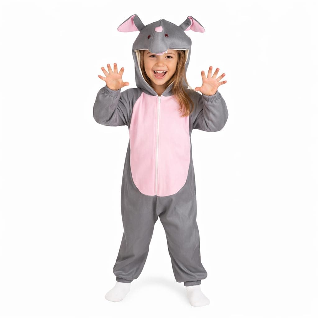 Raj Costume Kids Elephant Animal Costume & Fancy Dress school function Theme Party (Yellow_8-9_Years)