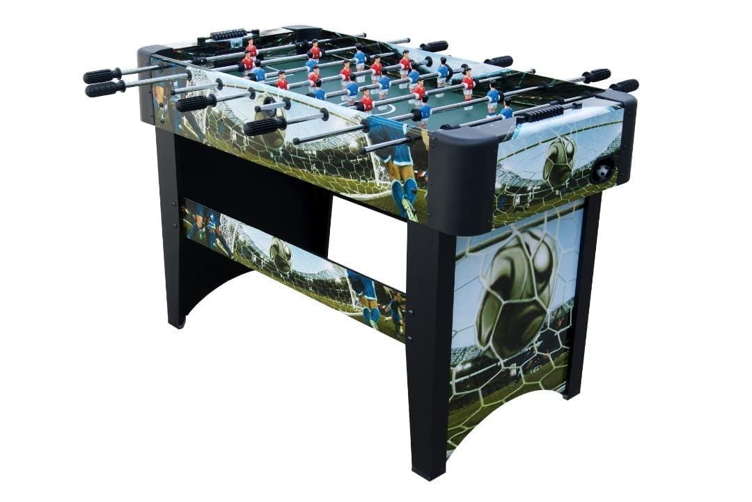 BOOT BOY Foosball Table II Deutsch-XT – Football Edition in Germany Design II 48 Inch Foosball for Kids and Adults II Rounded Safety Corners II W/6 Foosballs II Homes II Small Office