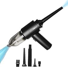Xech Vacuum Cleaner with Blower & Inflator | Cordless Vacuum Cleaner for Home Use | 2 in 1 Car Vacuum with Air Duster | Portable Sofa Vacuums | Rechargeable 9000pa (V-Gun PRO)