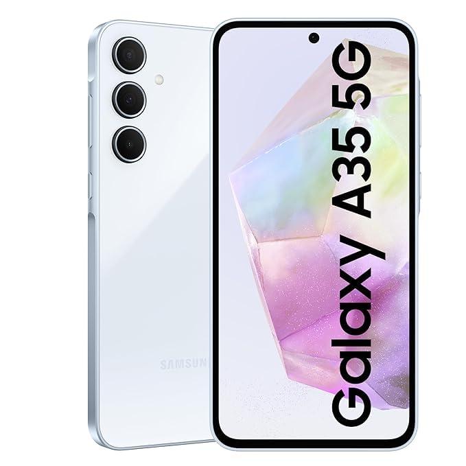 Samsung Galaxy A35 5G (Awesome Iceblue, 8GB RAM, 128GB Storage) Without Offer