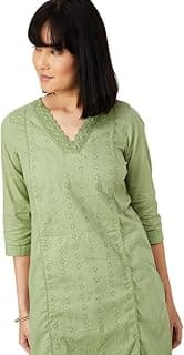 Max Women's Cotton Blend Regular Fit Casual Kurta