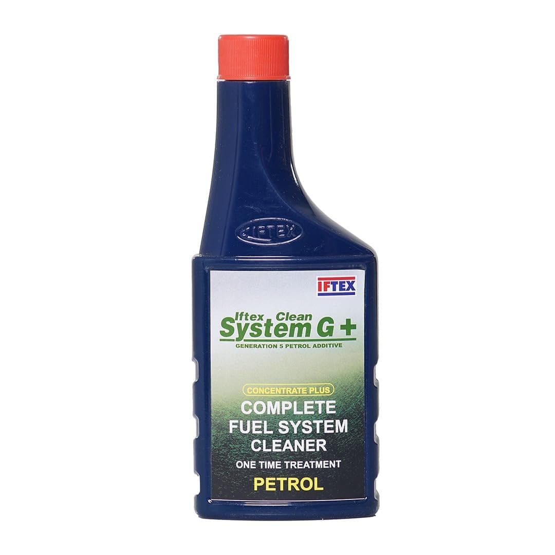 IFTEX Clean System G +, e20 Petrol Additive Complete Fuel System Cleaner One Time Treatment for Petrol Cars (300 ml) / Petrol Injector Cleaner Improves Mileage and Better Combustion