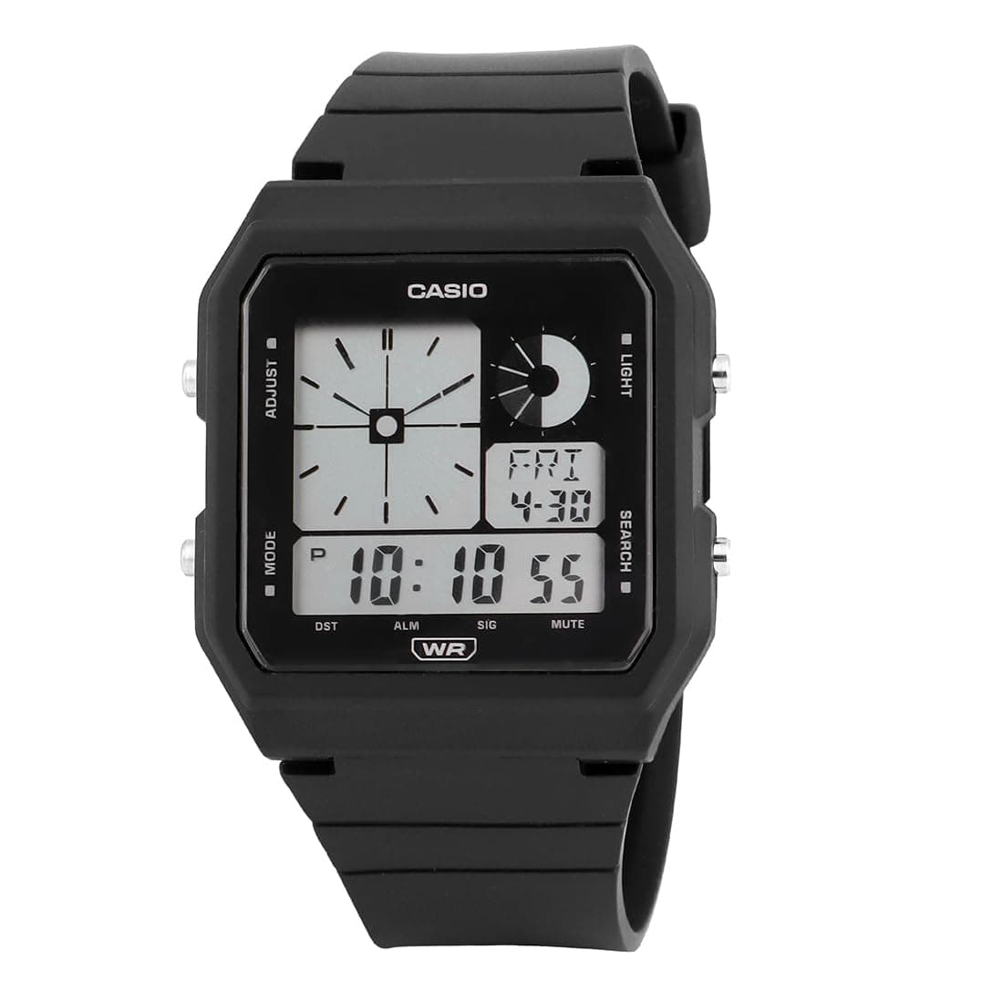Casio Unisex Resin Digital Black Dial Watch-Lf-20W-1Adf, Band Color-Black