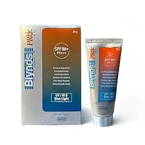 Sunscreen Gel, SPF 80+ PA+++, UV/IR & Blue Light Protection, Oil Free Matte Finish, All Skin Types, (50 g)