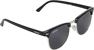 Creature Uv Protected Black Frame Unisex Round Sunglasses(Sun-069)