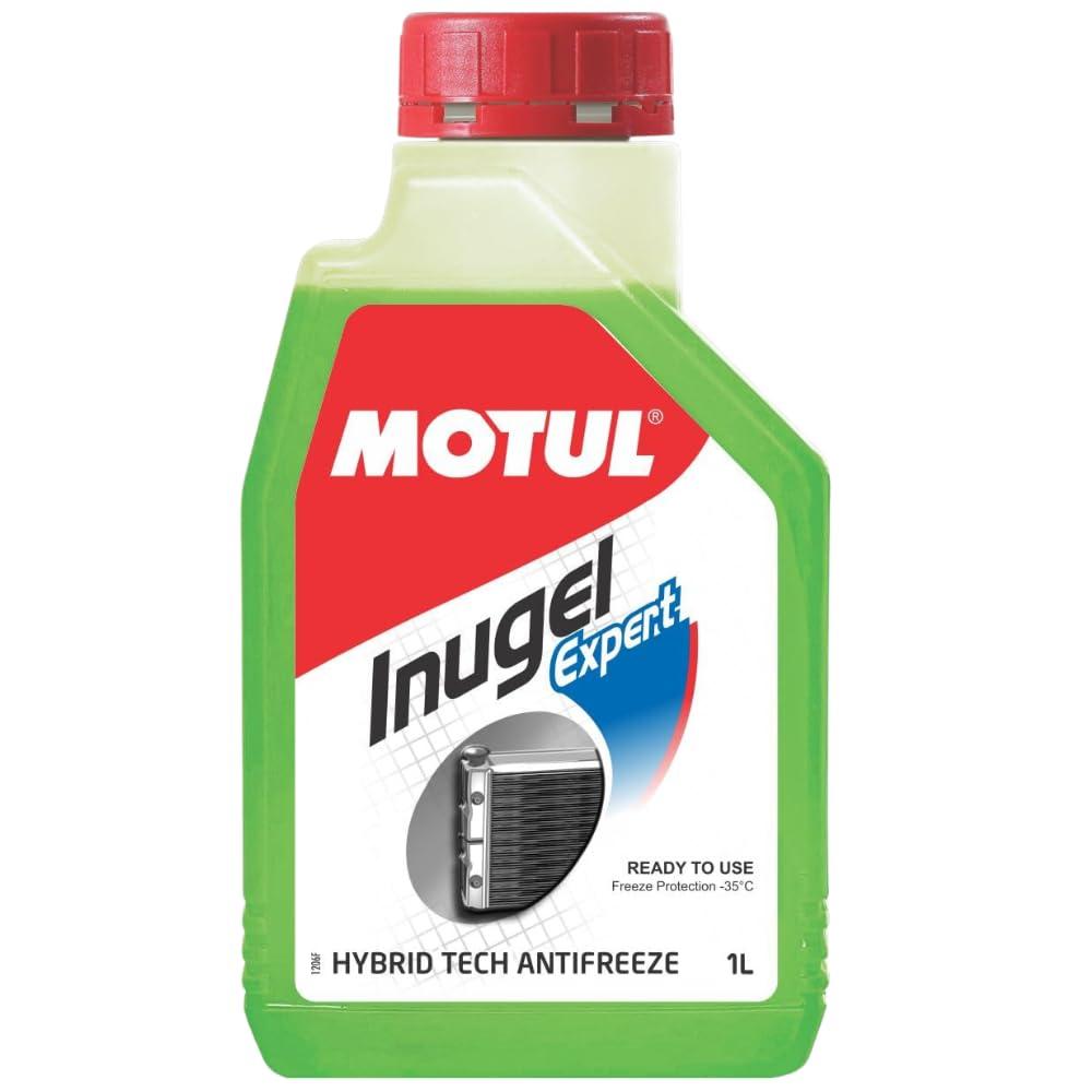 Motul Inugel Expert Hybrid Tech Antifreeze Coolant for Bikes – Ready-to-Use Radiator Fluid, Prevents Overheating & Corrosion, Long-Lasting Engine Protection, 1L