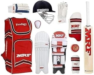 Cricket Kit 17-21 Years 6 No VK-18 Virat Kohli Genius Grand Edition Complete Set with Bat Pads Gloves Guard Equipment for Youth Practice and Matches