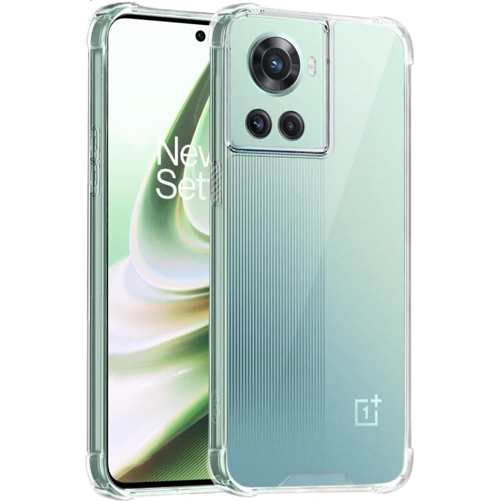 TheGiftKart Shockproof Clear Back Cover Case for OnePlus 10R 5G / 10R Prime 5G | 360 Degree Protection | Hard Transparent Back Cover Case for OnePlus 10R / 10R Prime 5G (PC & TPU, Transparent Bumper)
