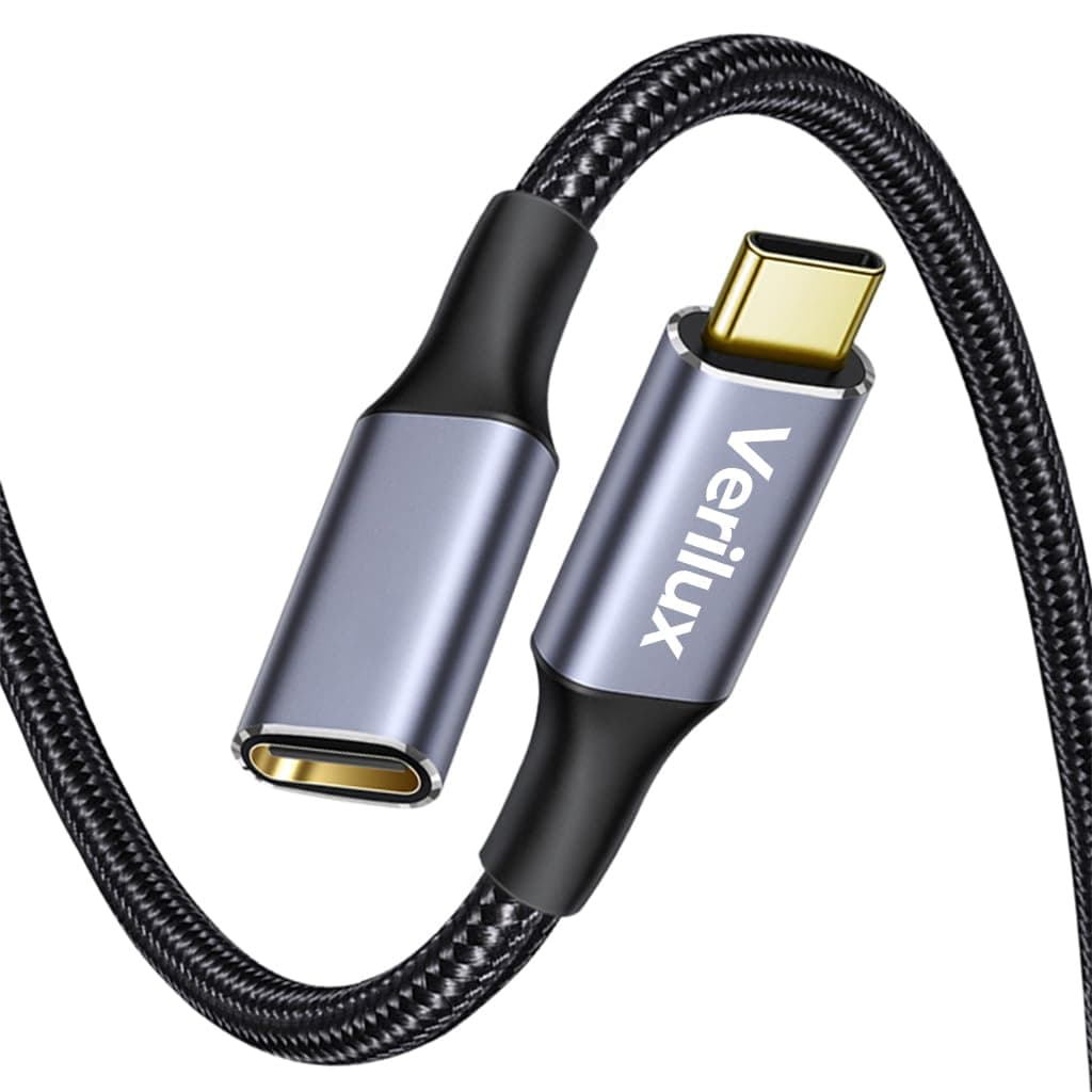 Verilux® USB C Extension Cable 3.3ft, PD 100W USB Type C Male to Female