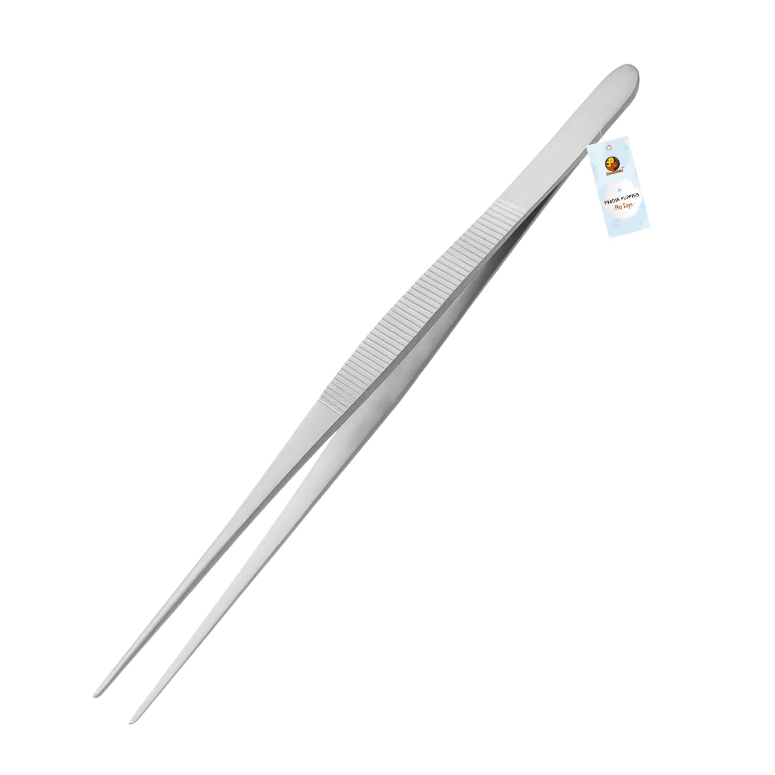 Foodie Puppies Stainless Steel Aquarium Accessories - (Straight Tweezer, 48cm) | Extra Long Tweezer for Aquarium/Fish Tank, Plant, Aquascape Tools, Reptile Feeding Tongs