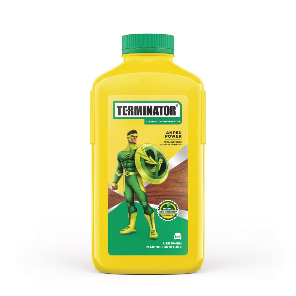 Pidilite Terminator Eco-Friendly Termite Killer Refill pack Termite, Borer, Insect Repellant & Control - For home, kitchen and Wood Preservative (1 litre)