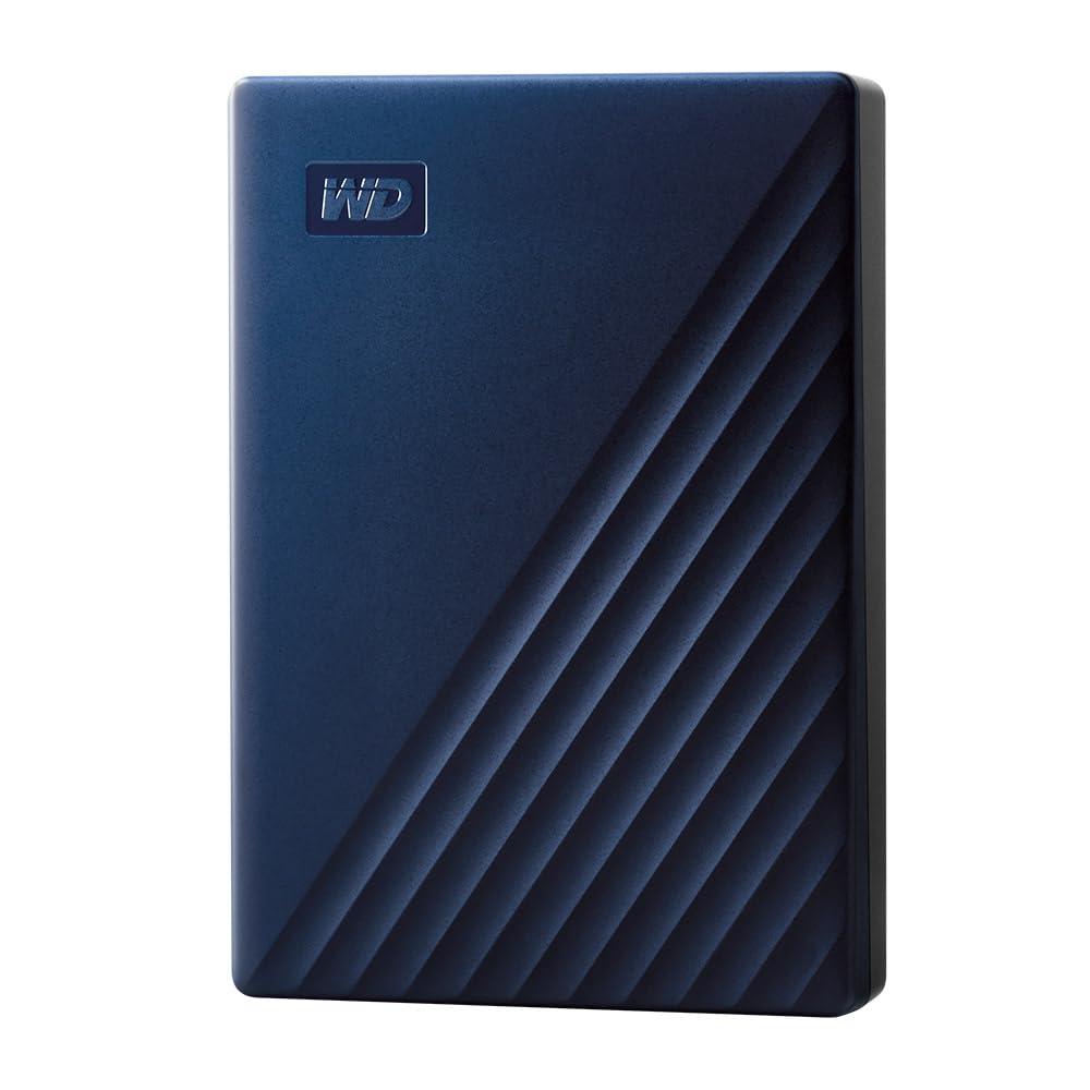 Western Digital WD 4TB My Passport for Mac - Portable Hard Disk Drive, USB 3.0 & Type C USB Adapter, Compatible with Mac, Time Machine Ready & Password Protection, External HDD (WDBA2F0040BBL-WESN)