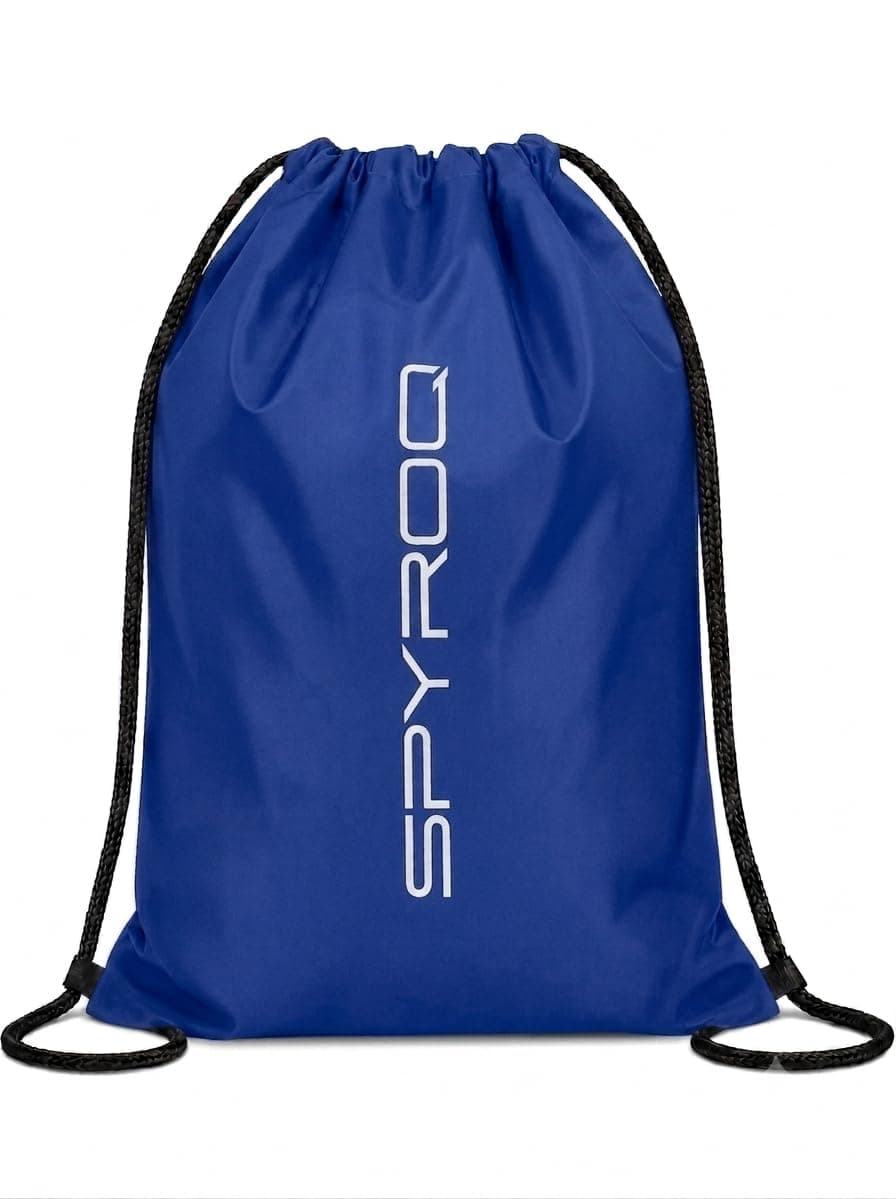 SPYROQ Sports Drawstring Backpack For Boys & Girls | Lightweight Drawstring Gym Bag | For Swimming | Dori Bag For Exam, PaperBag | Drawstring Gym Bag For Men & Women | 18.5" x 13.5" (Royal Blue)