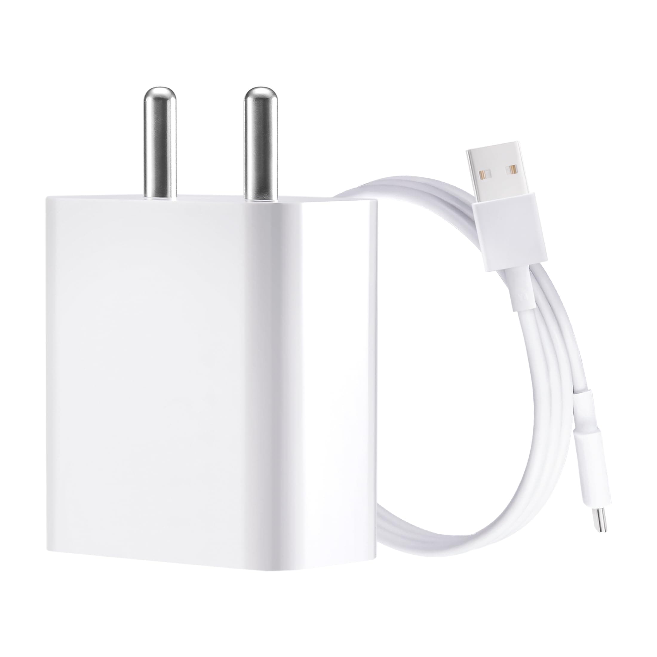Mi Xiaomi Original 15W Fast Charger with Type-C Cable, Compatible with Xiaomi Redmi, Poco, Samsung, iPhone 14/14Plus/14Pro/14Promax 13/13Pro/13Promax 12/12Pro/12/11/X/Xr Series (White)