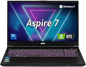 acer Aspire 7, Intel Core 5-210H Processor, NVIDIA GeForce RTX 3050 6GB GDDR6, 16 GB, 512GB, Full HD, 15.6"/39.62 cm, Windows 11 Home, Flame Black, 1.99kg, A715-79G, Backlit Keyboard, Gaming Laptop