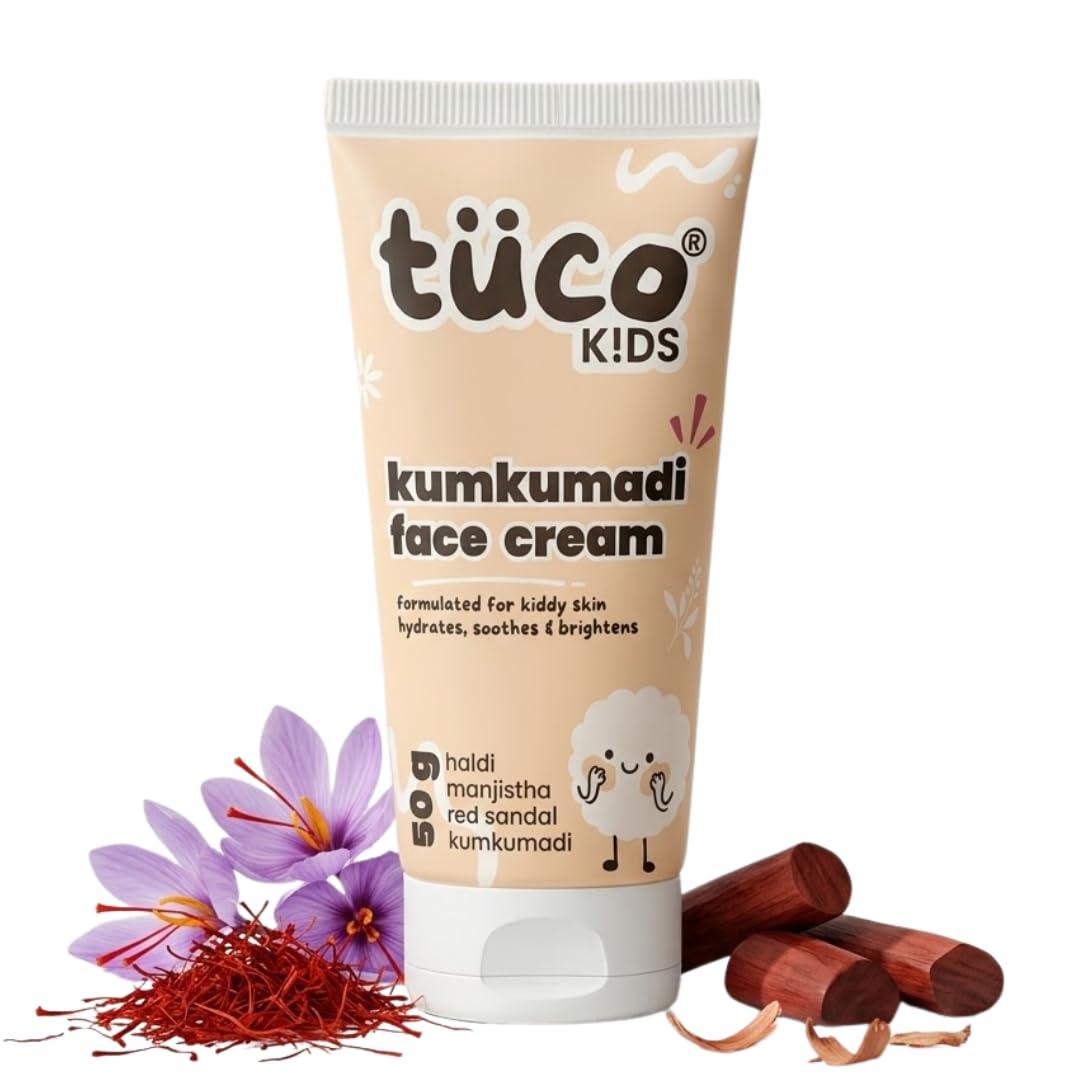 Tuco Kids Kumkumadi Face Cream for Kids, Brightening, Paraben Free, 50g