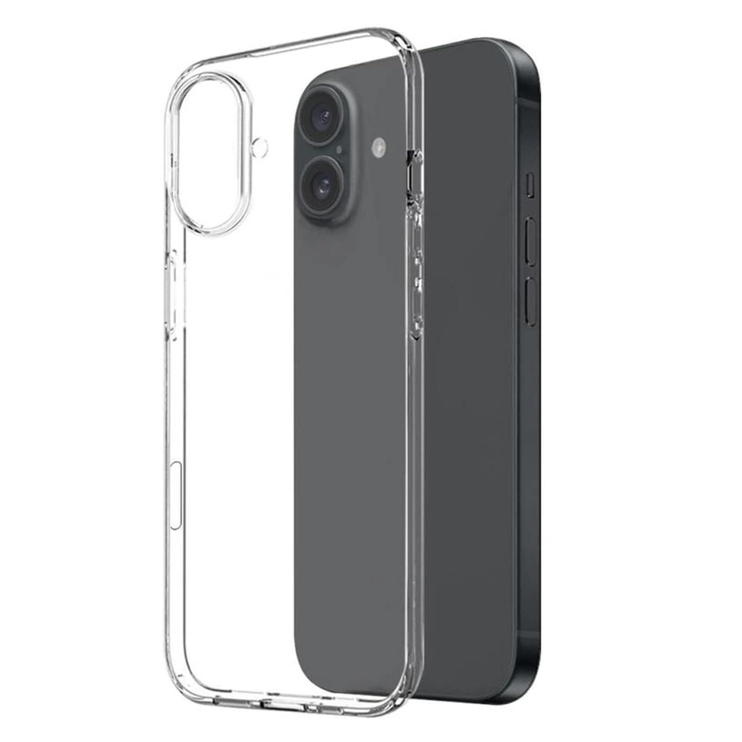 Prolet Case Cover Compatible with iPhone 16 Case Clear Transparent Shockproof Protective Phone Soft Silicone Slim Cover for iPhone16 (Transparent)