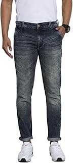 The Indian Garage Co Men Slim Fit Solid Mid-Rise Stretchable Jeans