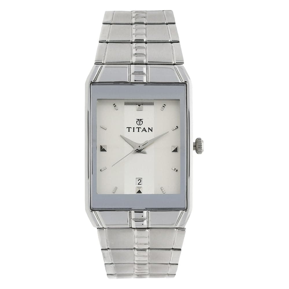 Titan Karishma Analog White Dial Men's Watch -NM9151SM01 / NL9151SM01